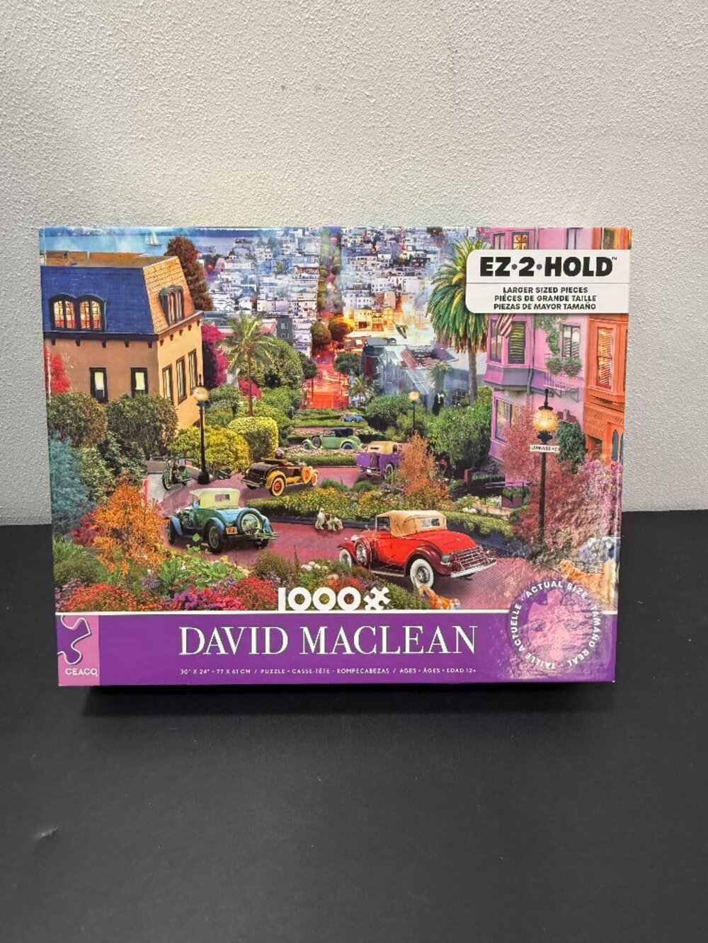 Ceaco David Maclean🔴3/$25🔴 Colorful Lombard Street 1000 piece jigsaw puzzle